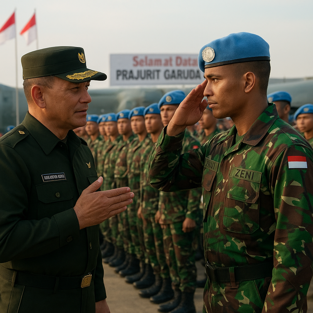 Prajurit Zeni Pulang dari Kongo, Pangdam Cenderawasih Sambut Kebanggaan Pengabdian Internasional