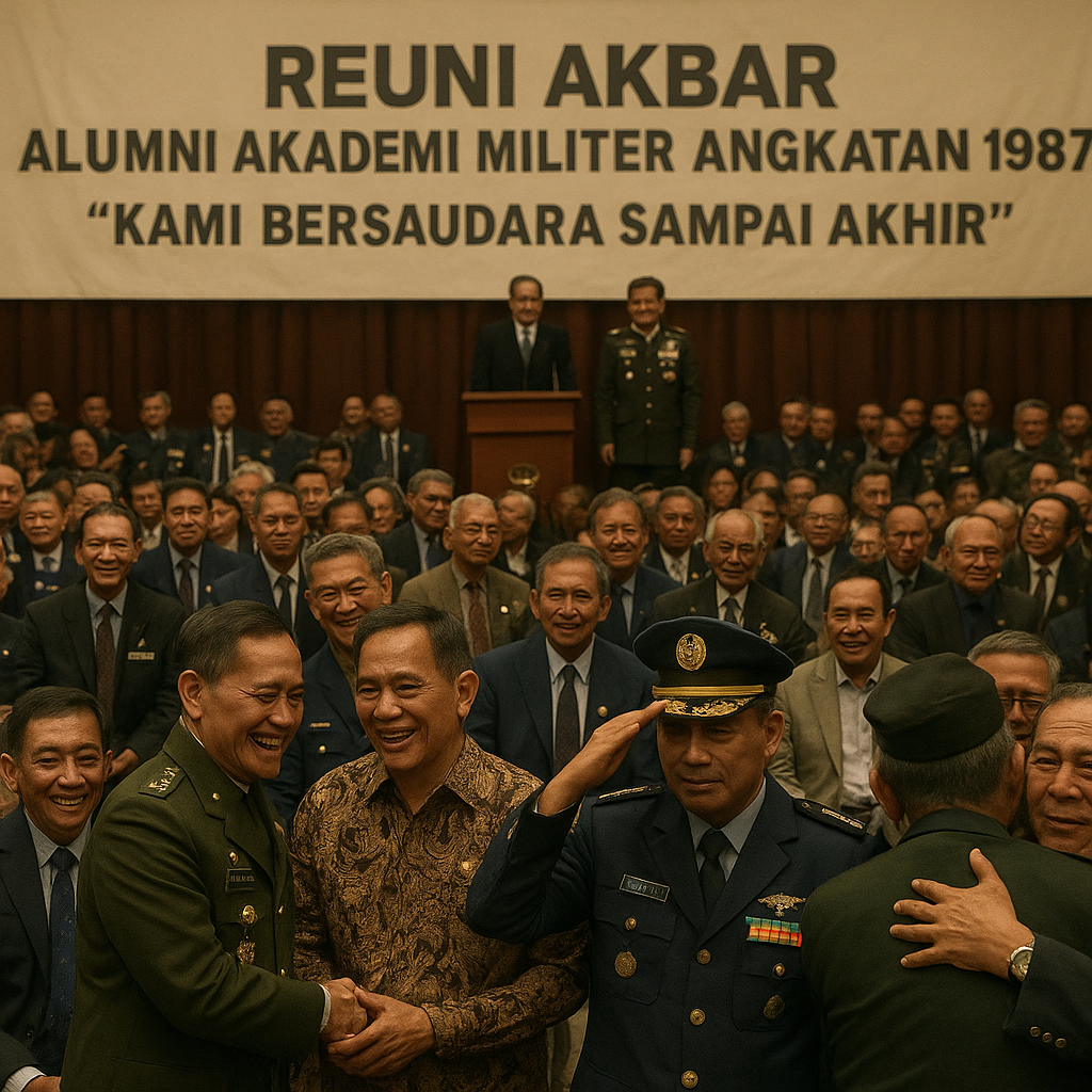 Reuni Akbar Alumni Akademi Militer Angkatan 1987: 'Kami Bersaudara Sampai Akhir'