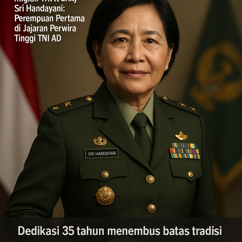 Kisah Purnawirawan Brigjen TNI (Purn.) Sri Handayani: Perempuan Pertama di Jajaran Perwira Tinggi TNI AD