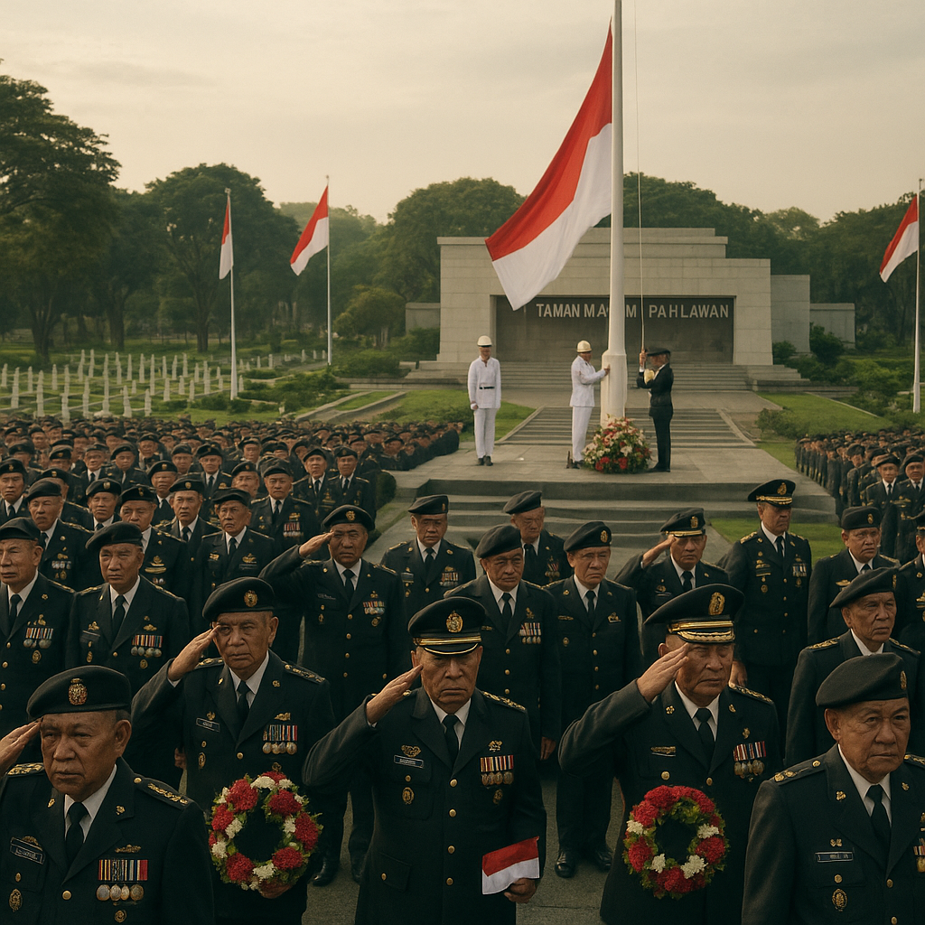Peringatan Hari Pahlawan Nasional 2026: Ribuan Purnawirawan Ikuti Upacara di Taman Makam Pahlawan Kalibata