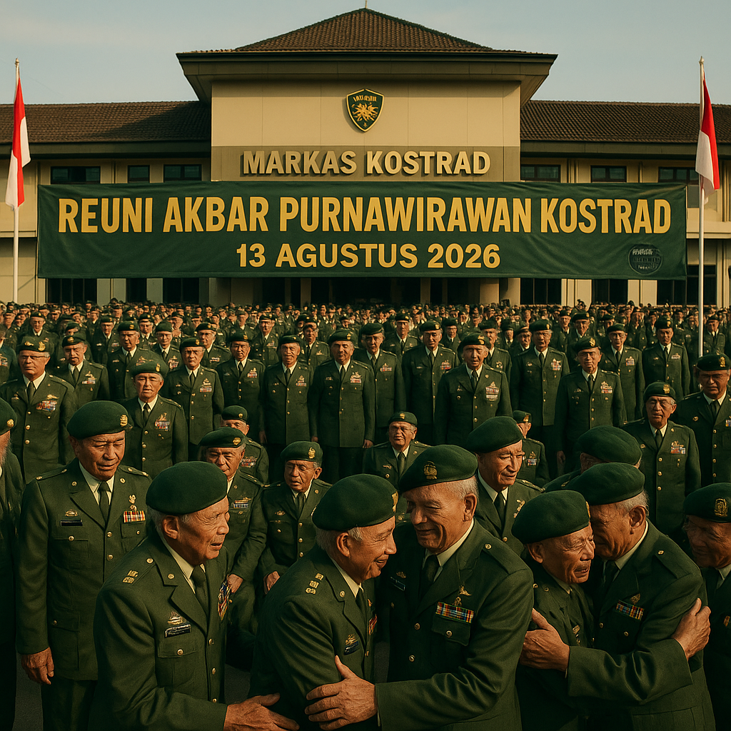Reuni Akbar Purnawirawan Kostrad: Kenangan Dinas dan Semangat Bela Negara