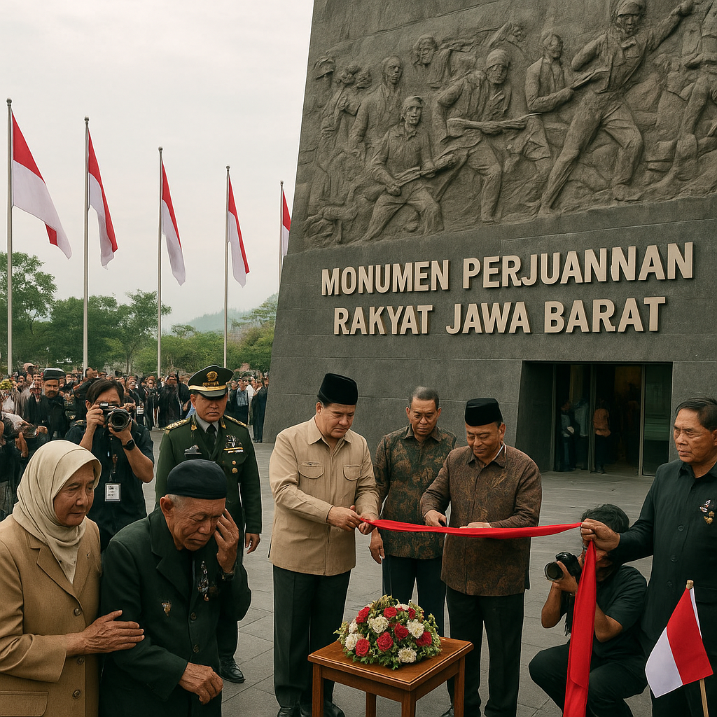 Monumen Perjuangan Rakyat Jawa Barat Diresmikan di Bandung