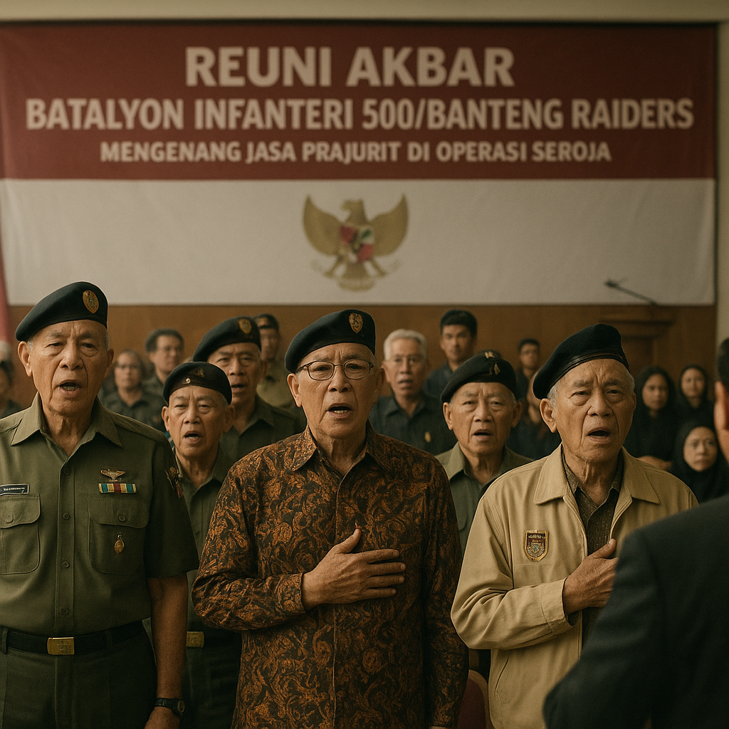 Reuni Akbar Batalyon Infanteri 500/Banteng Raiders, Kenang Jasa Prajurit di Operasi Seroja