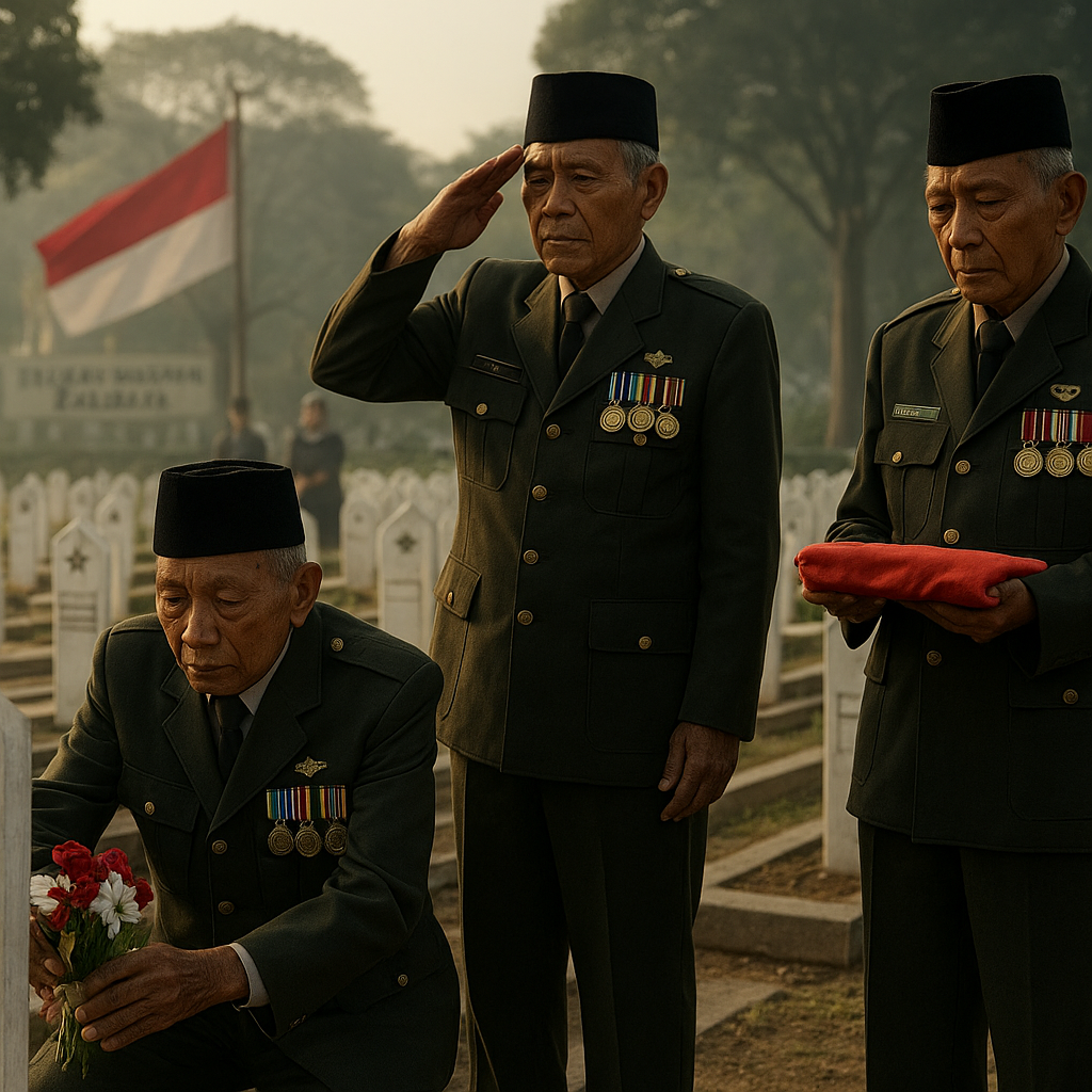 Ziarah ke TMP Kalibata, Purnawirawan Kenang Rekan Seperjuangan yang Gugur