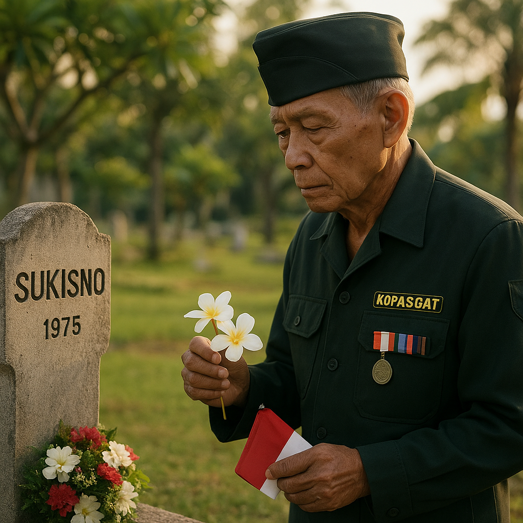 Ziarah ke Makam Sahabat, Veteran Kopasgat Guriyanto Kembali Mengenang Rekan yang Gugur