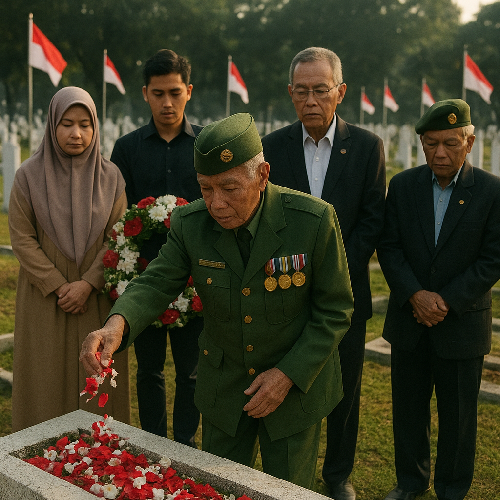 Purnawirawan TNI Peringati Hari Veteran dengan Ziarah ke Taman Makam Pahlawan Kalibata