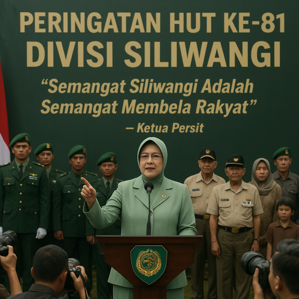 Peringatan HUT ke-81 Divisi Siliwangi, Ketua Persit: "Semangat Siliwangi Adalah Semangat Membela Rakyat"