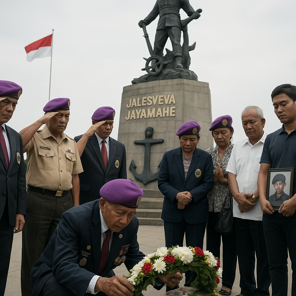 Napak Tilas Jejak Perjuangan, Purnawirawan Marinir Ziarah ke Monumen Jalesveva Jayamahe