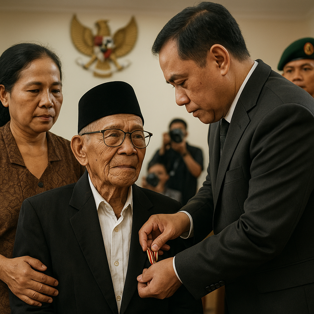 Kisah Penyematan Bintang Gerilya kepada Pejuang 1945 di Usia Senja