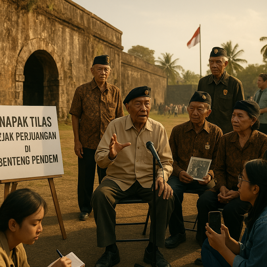 Napak Tilas Jejak Perjuangan di Benteng Pendem, Veteran Bagikan Kisah Pertahanan Kota
