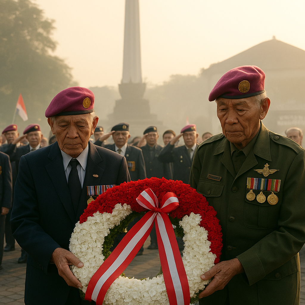 Napak Tilas Jejak Juang: Purnawirawan Marinir Ziarah ke Monumen Pertempuran Surabaya