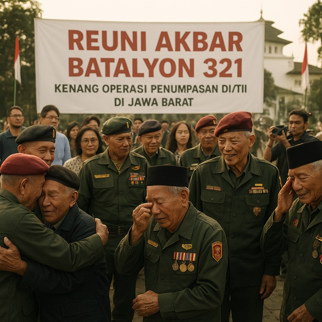 Reuni Akbar Batalyon 321, Kenang Operasi Penumpasan DI/TII di Jawa Barat