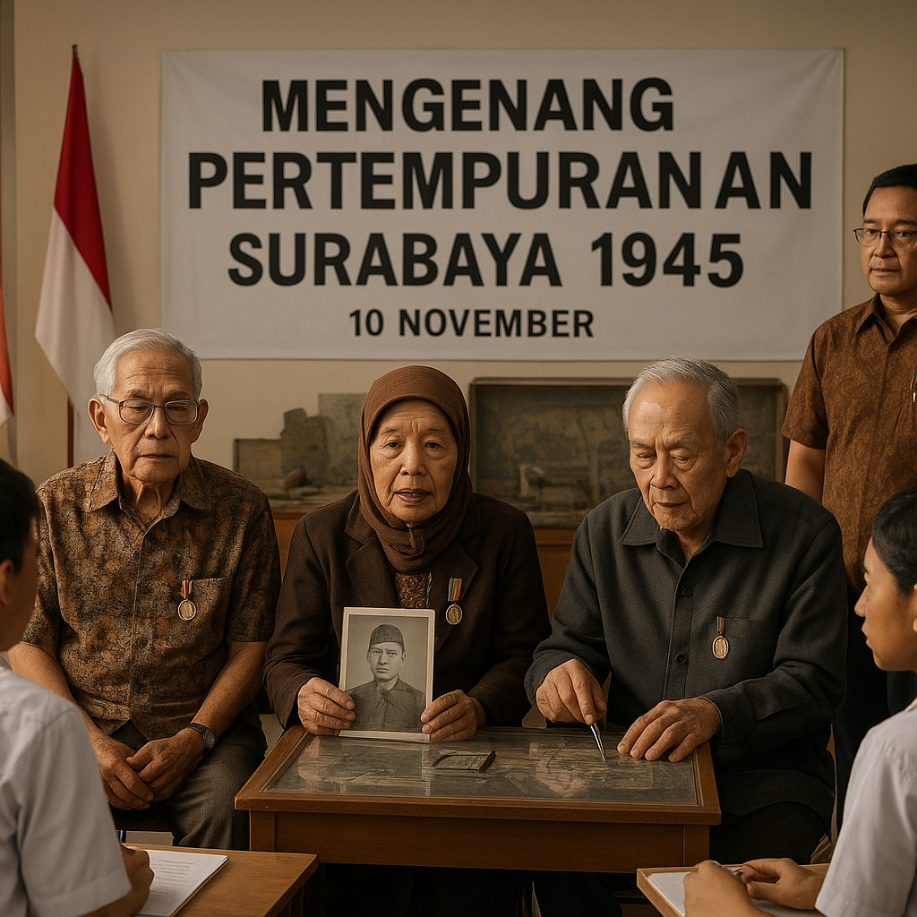Mengenang Pertempuran Surabaya 1945, Para Veteran Bagikan Kisah Heroik kepada Generasi Muda