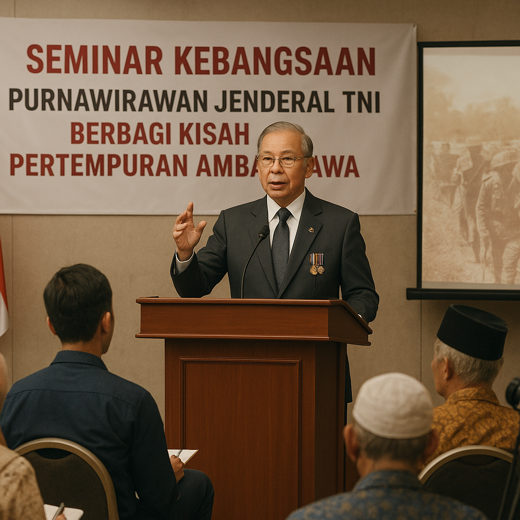 Purnawirawan Jenderal TNI Berbagi Kisah Pertempuran Ambarawa di Seminar Kebangsaan