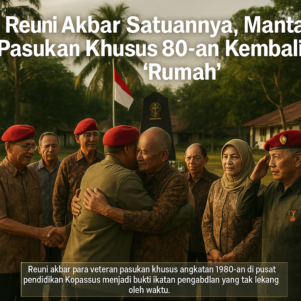 Reuni Akbar Satuannya, Mantan Pasukan Khusus 80-an Kembali Ke 'Rumah'