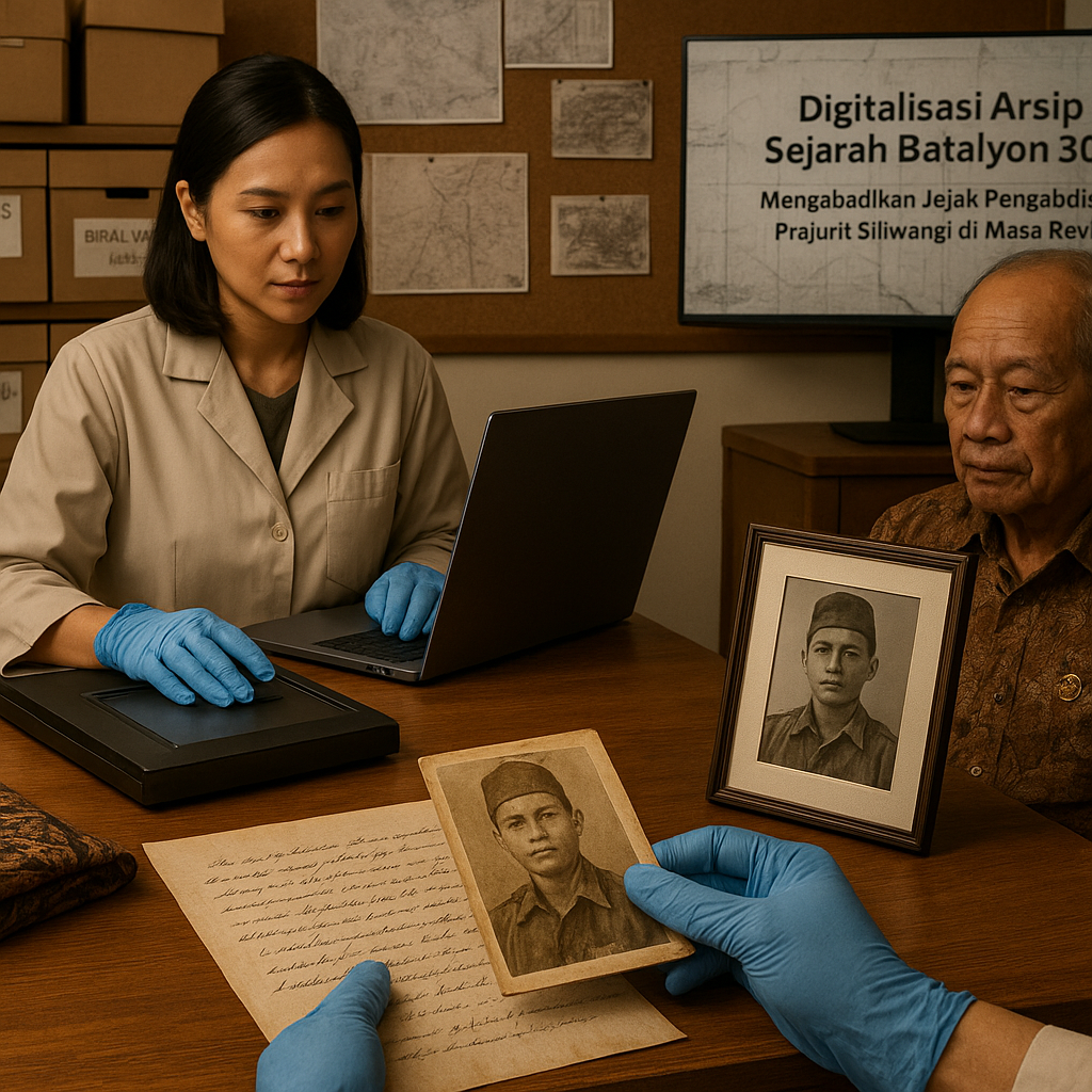 Digitalisasi Arsip Sejarah Batalyon 303: Mengabadikan Jejak Pengabdian Prajurit Siliwangi di Masa Revolusi