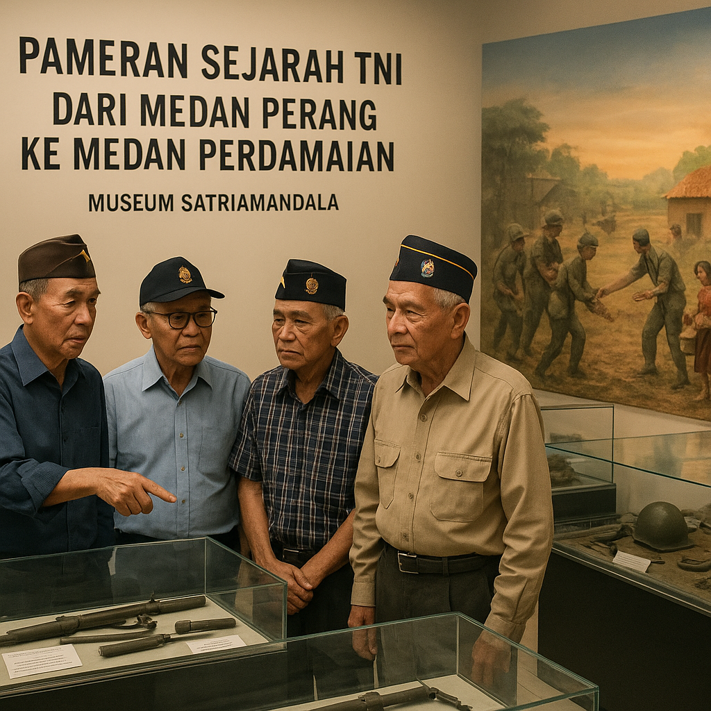 Pameran Sejarah TNI 'Dari Medan Perang ke Medan Perdamaian' Digelar di Museum Satriamandala