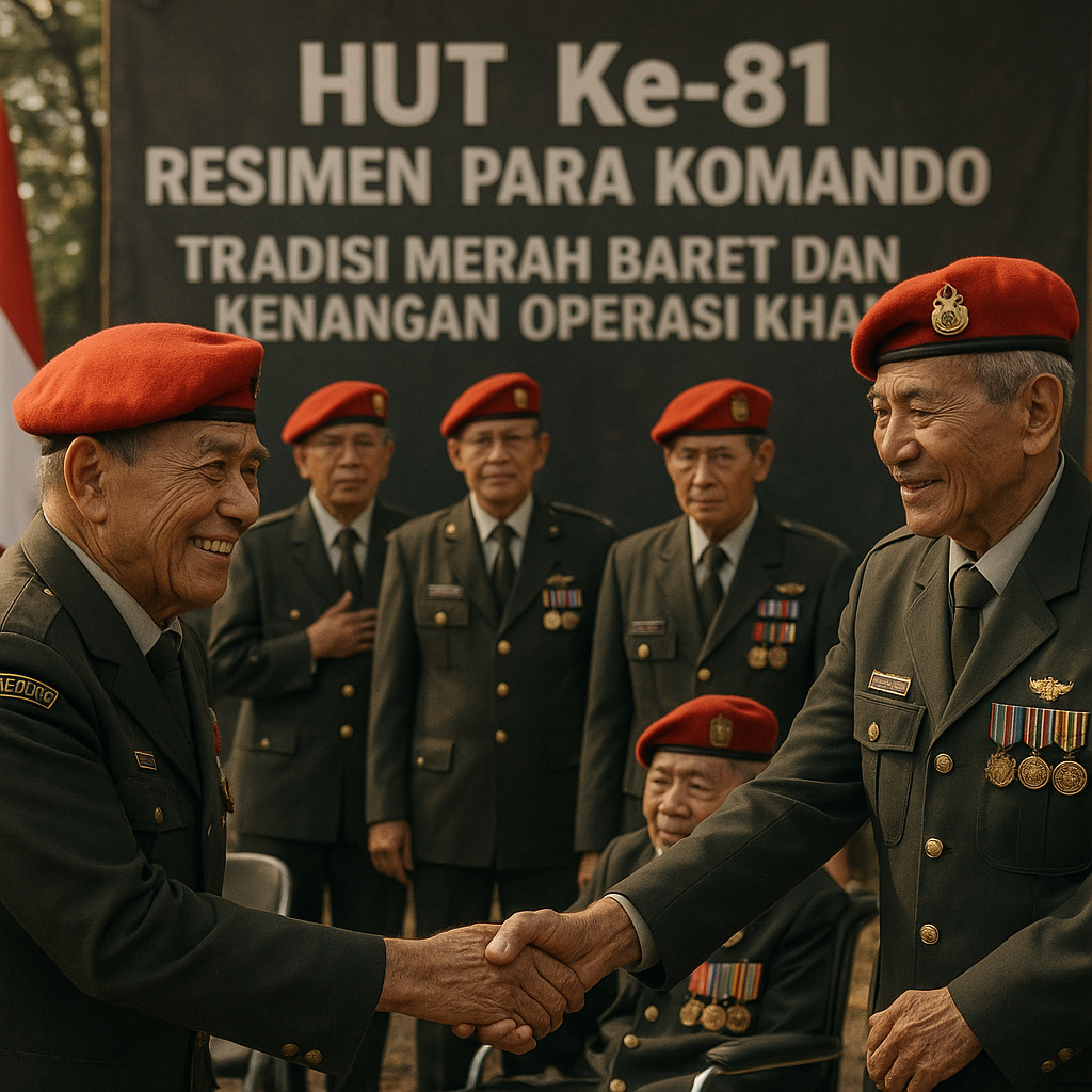 HUT Ke-81 Resimen Para Komando: Tradisi Merah Baret dan Kenangan Operasi Khas