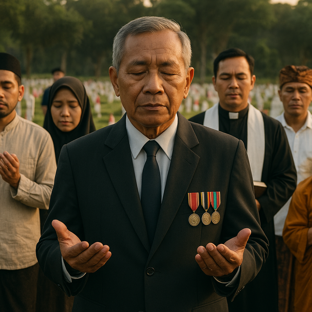 Tradisi Ziarah Makam Pahlawan di Berbagai Daerah: Purnawirawan Pimpin Doa Lintas Agama