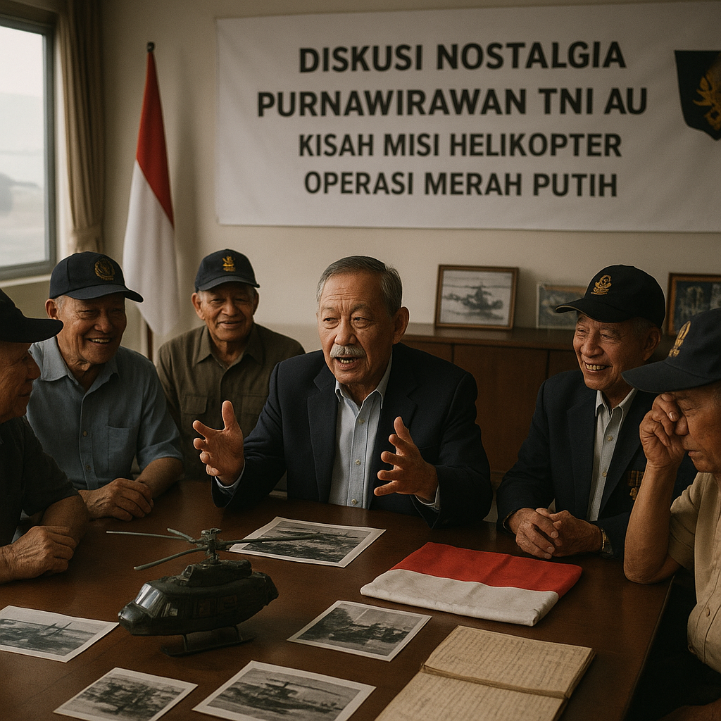 Purnawirawan TNI AU Berbagi Kisah Misi Helikopter di Zaman Operasi Merah Putih