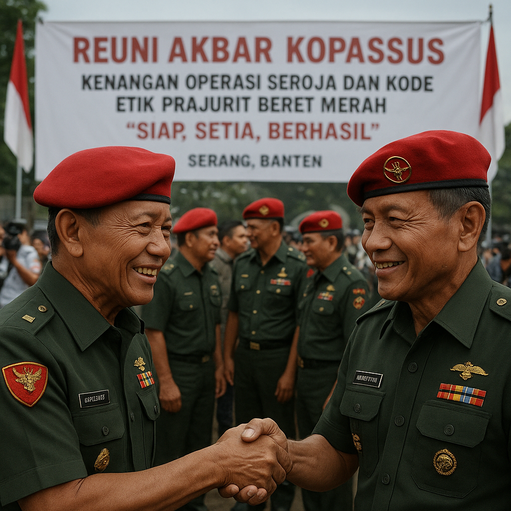 Reuni Akbar Kopassus: Kenangan Operasi Seroja dan Kode Etik Prajurit Beret Merah