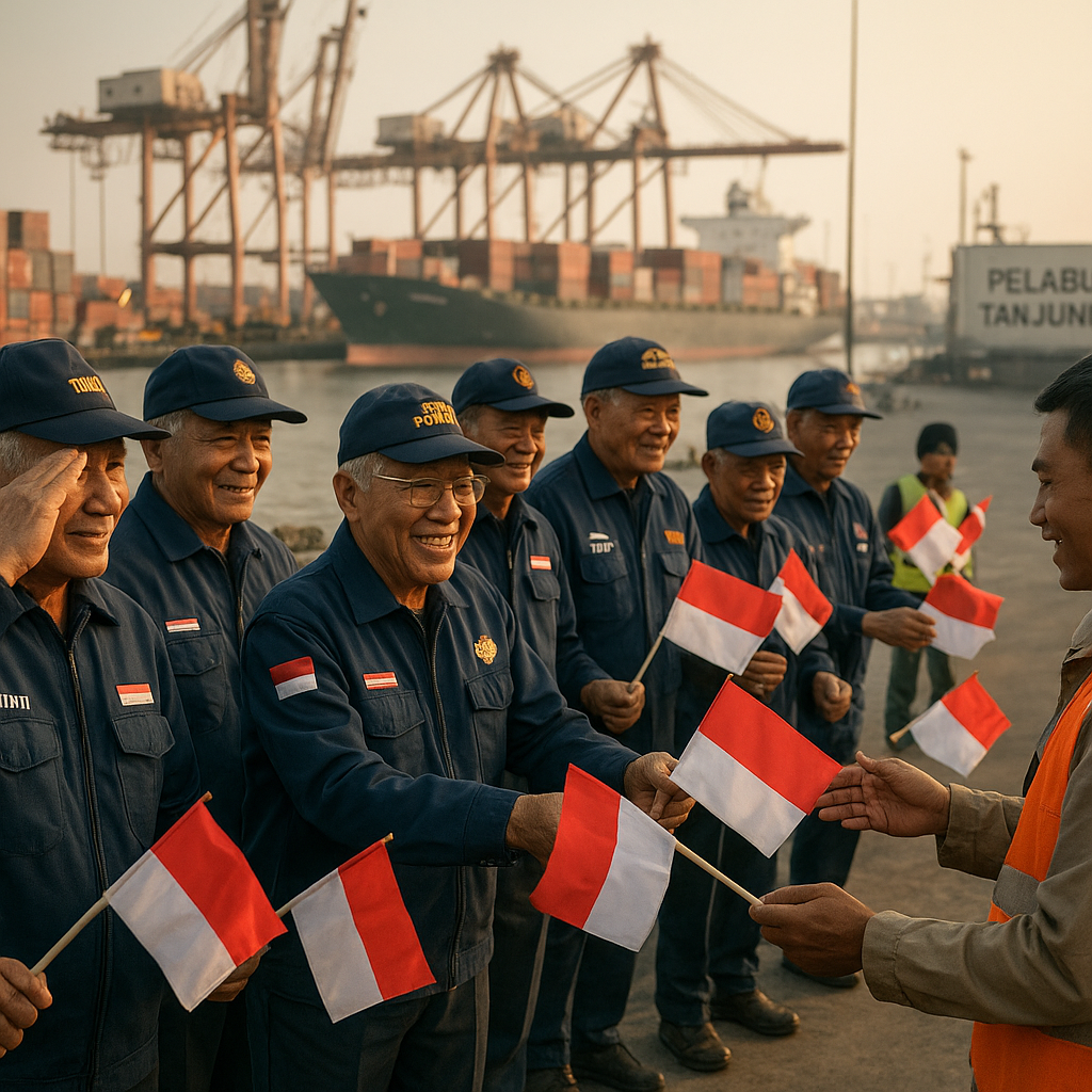 Purnawirawan TNI AL Bagikan 1000 Bendera Merah Putih di Pelabuhan Tanjung Priok: Kenangan Lautan Juang