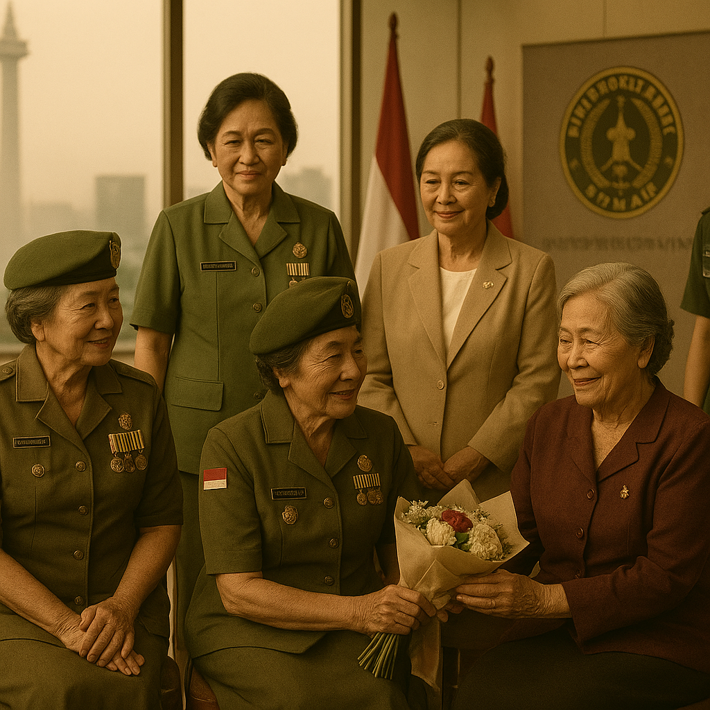 Peringatan Hari Jadi Korps Wanita Angkatan Darat (KOWAD) dengan Nuansa Nostalgik