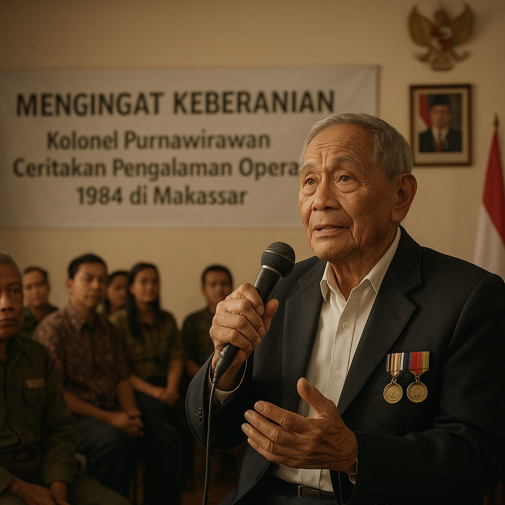 Mengingat Keberanian, Kolonel Purnawirawan Ceritakan Pengalaman Operasi 1984 di Makassar