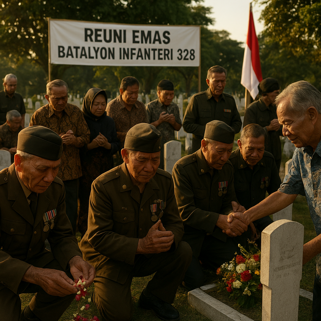 Reuni Emas Batalyon Infanteri 328, Kembali ke Masa Muda di Medan Laga
