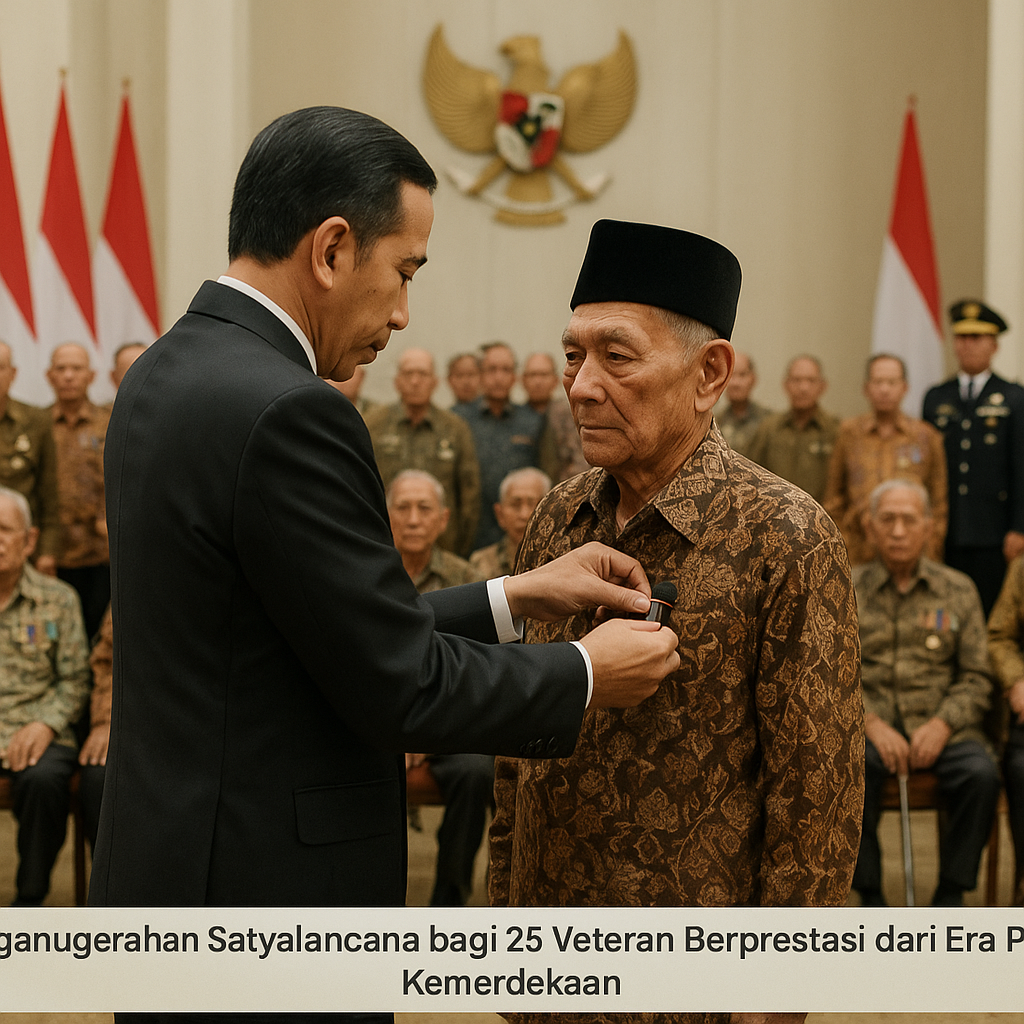 Penganugerahan Satyalancana bagi 25 Veteran Berprestasi dari Era Perang Kemerdekaan