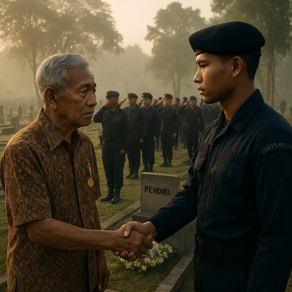 Ziarah Rutin Korps Brimob ke Makam Pendiri, Jalin Silaturahmi antar Generasi