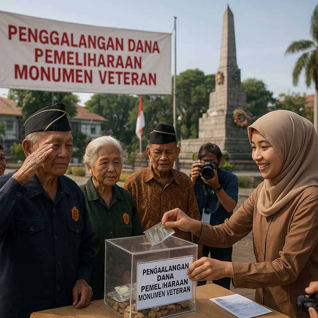 Penggalangan Dana untuk Pemeliharaan Monumen Veteran di Surabaya