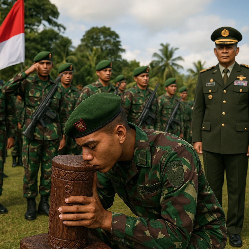Tradisi Masuk Satuan Yonif TP 804/DBAY, Tanamkan Jiwa Korsa dan Kebanggaan Prajurit