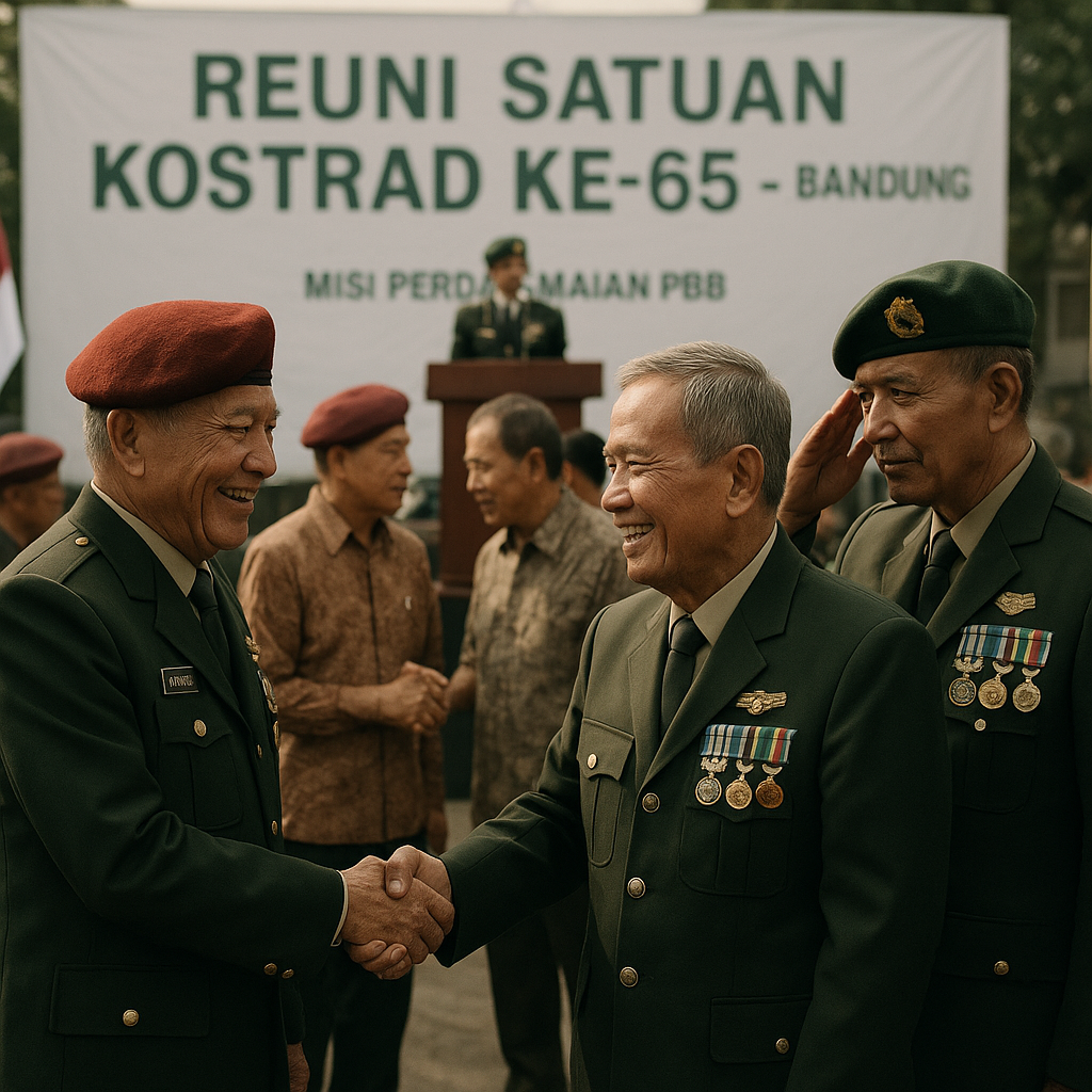 Reuni Satuan Kostrad ke-65 di Bandung, Kenang Kembali Perjuangan di Berbagai Medan Tempur