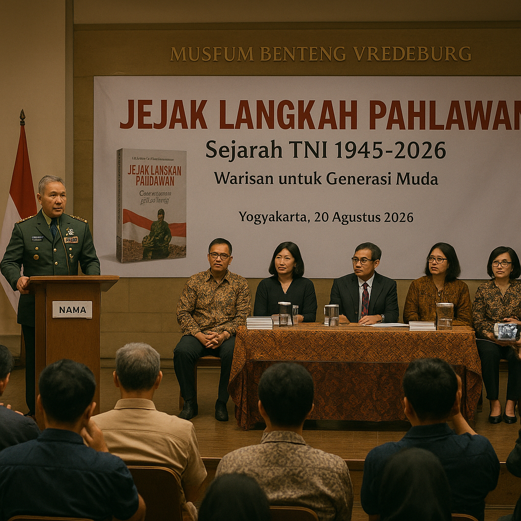 Peluncuran Buku 'Jeak Langkah Pahlawan: Sejarah TNI 1945-2026' di Yogjakarta, Warisan untuk Geneasi Muda