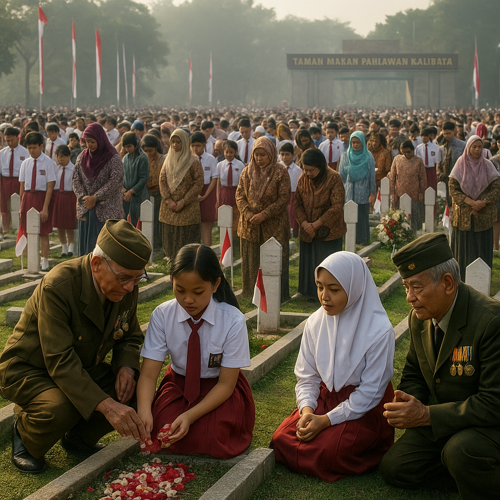 Ziarah Nasional ke Taman Makam Pahlawan Kalibata Peringati 81 Tahun Proklamasi