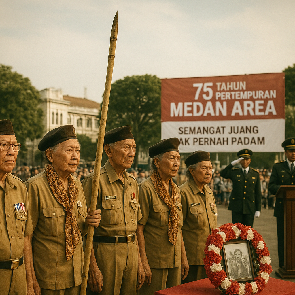 Peringatan 75 Tahun Pertempuran Medan Area: Semangat Juang Tak Pernah Padam