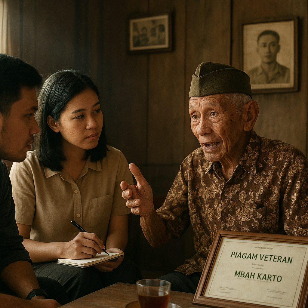 Kisah Veteran Pejuang Kemerdekaan: Mbah Karto, 95 Tahun, Masih Menyala Semangatnya