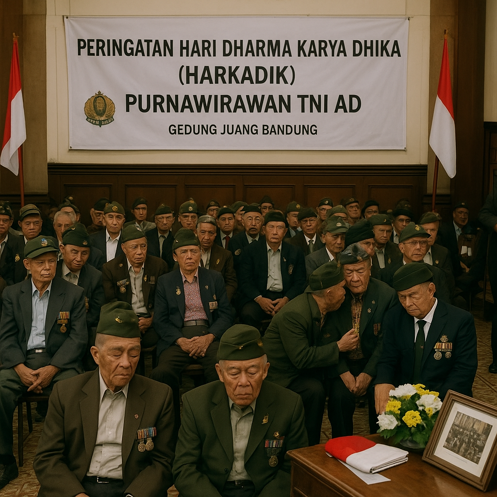 Peringatan Hari Dharma Karya Dhika (Harkadik) oleh Purnawirawan TNI AD