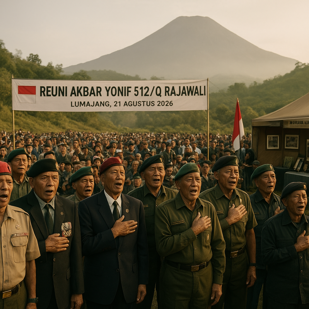 Reuni Akbar Yonif 512/Q, Kenangan Satuan Rajawali di Lereng Semeru