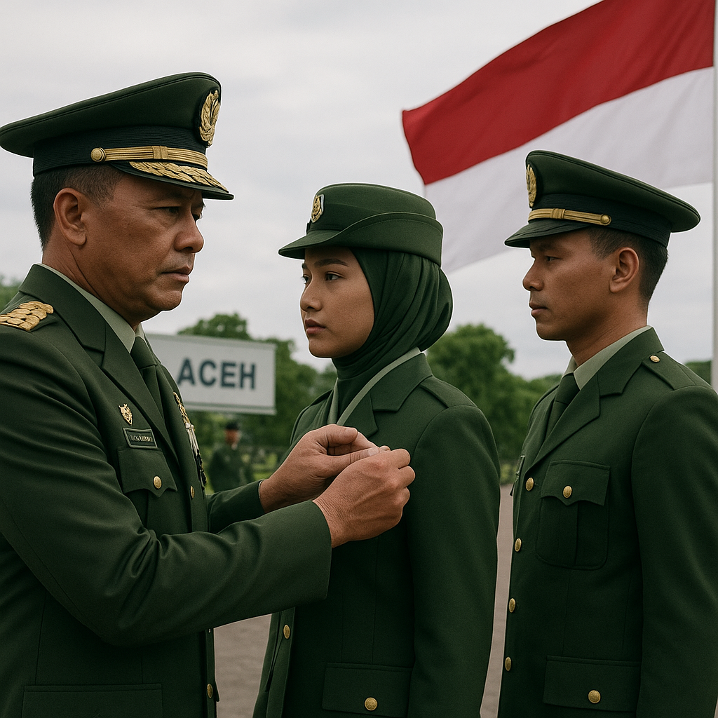 Panglima TNI Naikkan Pangkat Dua Prajurit Penurun Bendera Bulan Bintang di Aceh