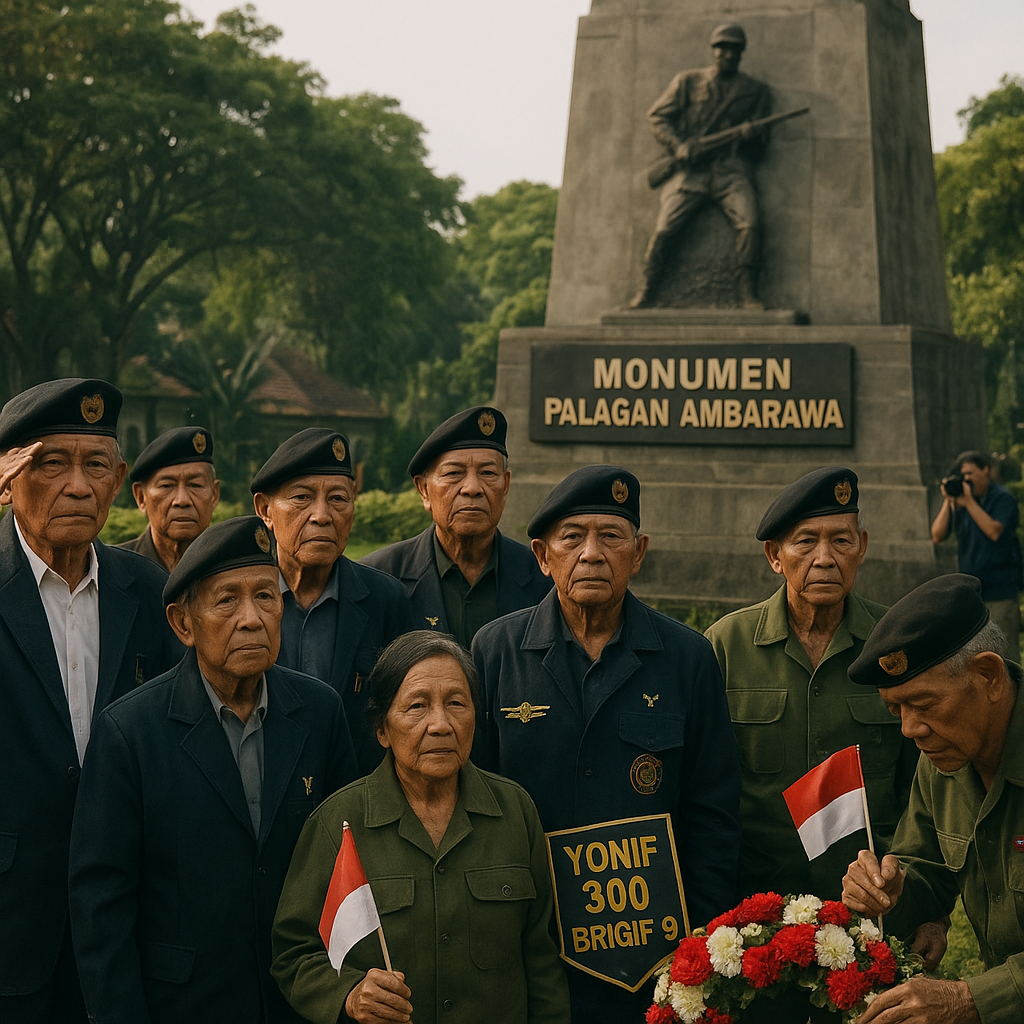 Napak Tilas Jejak Sejarah, Purnawirawan Yonif 300 Brigif 9 Kunjungi Monumen Palagan Ambarawa