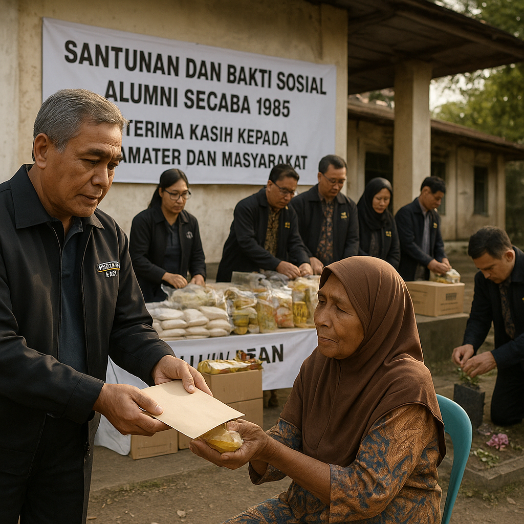 Santunan dan Bakti Sosial Alumni Secaba 1985, Wujud Terima Kasih kepada Almamater dan Masyarakat