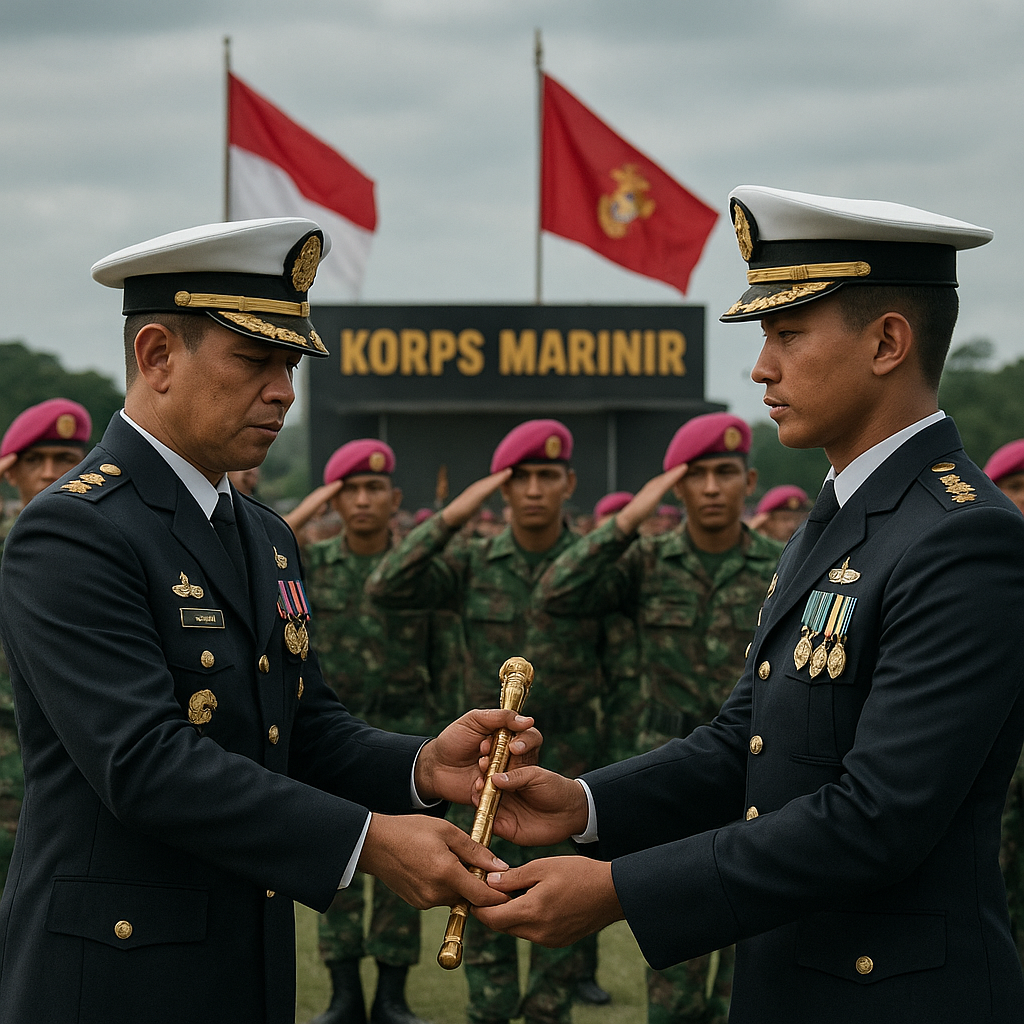 Tradisi Sertijab Danunit di Korps Marinir: Serah Terima Tongkat Komando dan Warisan Tanggung Jawab