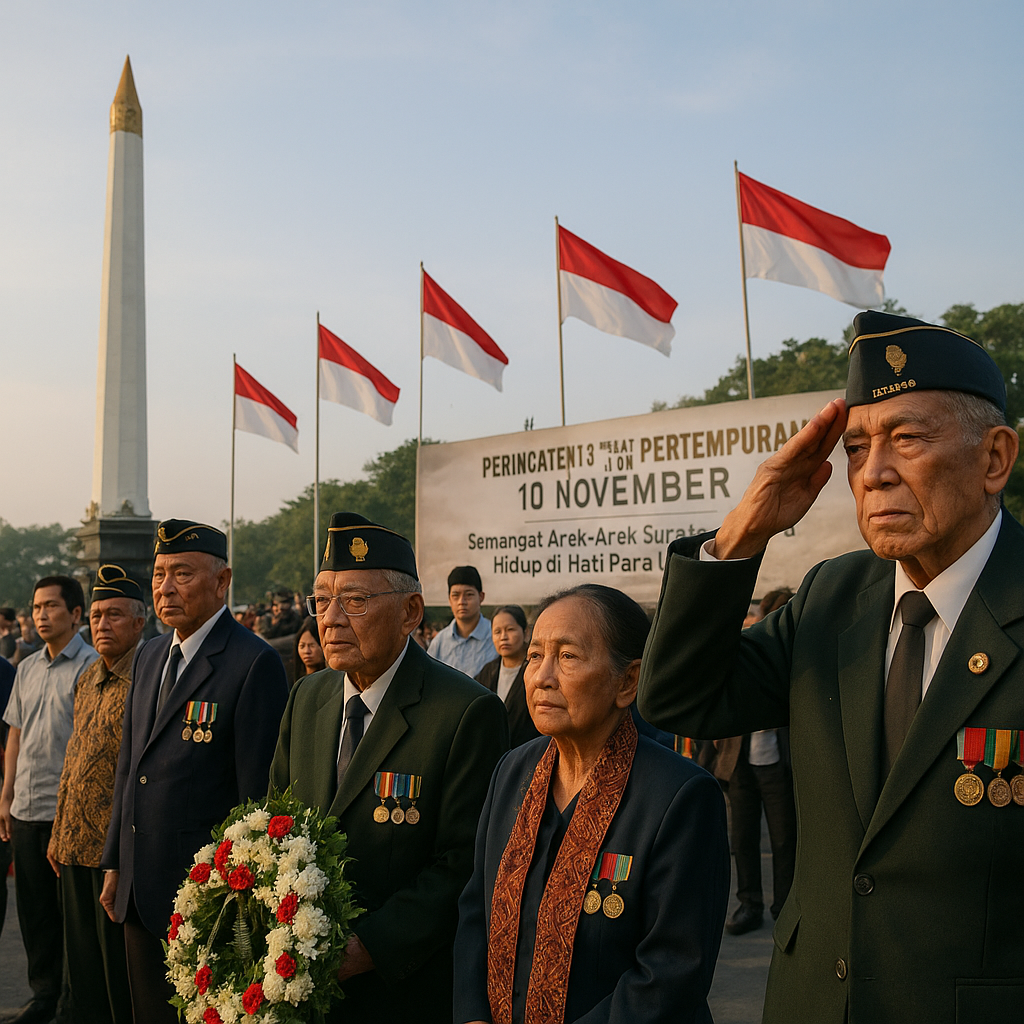 Peringatan 81 Tahun Pertempuran 10 November: Semangat Arek-Arek Suroboyo Hidup di Hati Para Veteran