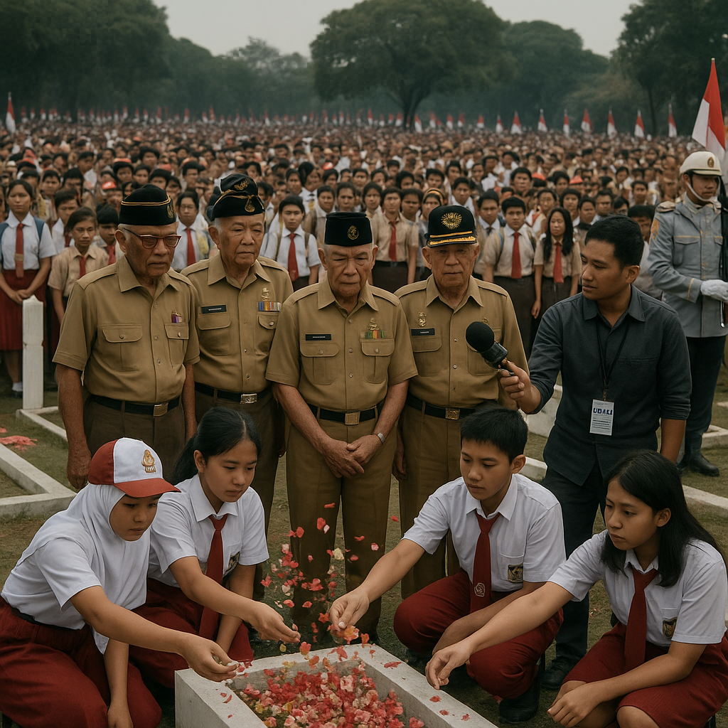Ziarah Nasional di Taman Makam Pahlawan Kalibata: Ribuan Pelajar Hormati Jasa Pahlawan