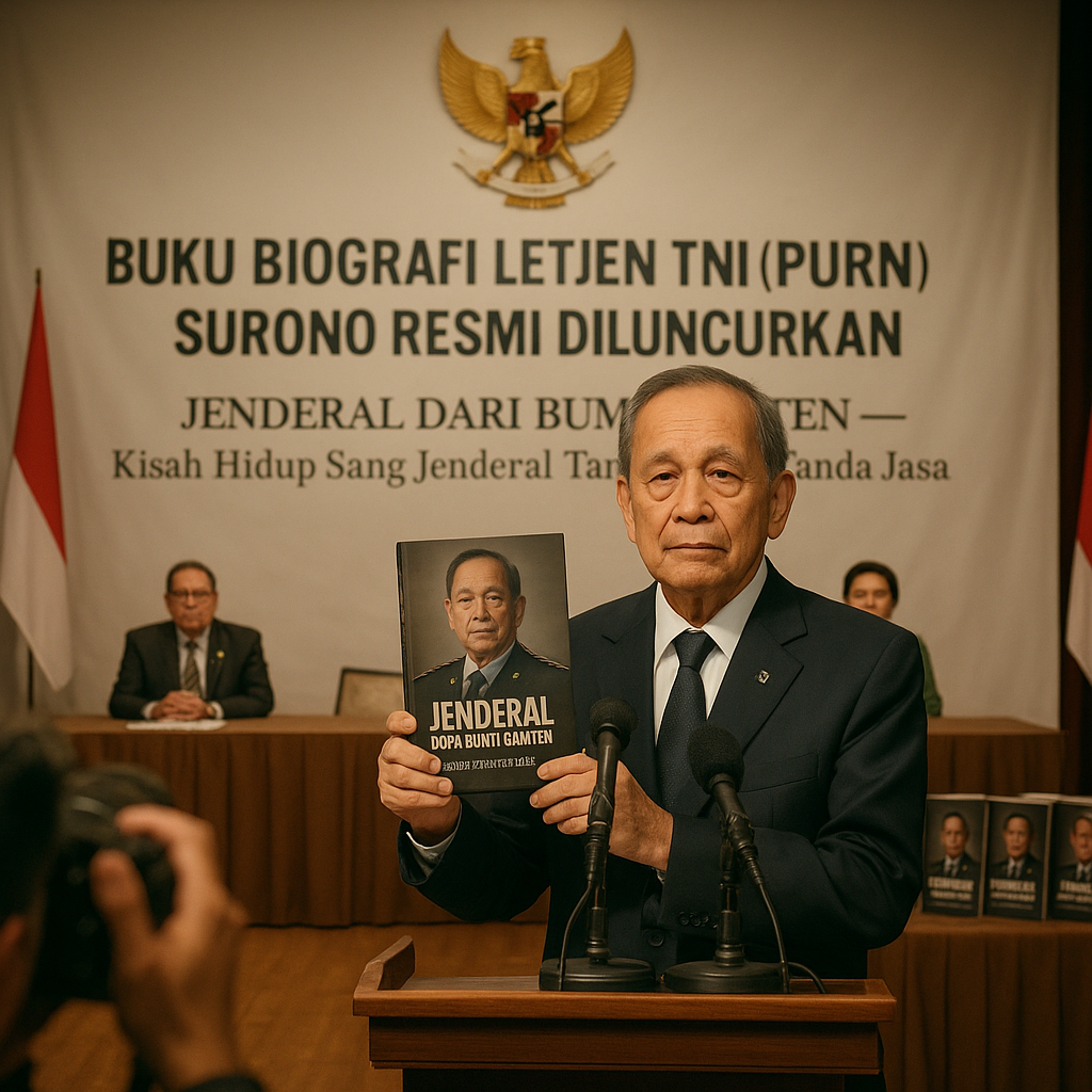 Buku Biografi Letjen TNI (Purn) Surono Resmi Diluncurkan: Kisah Hidup Sang Jenderal Tanpa Tanda Jasa