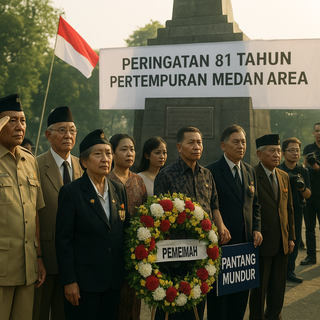 Peringatan 81 Tahun Pertempuran Medan Area: Semangat Juang Purnawirawan Mengalir Deras