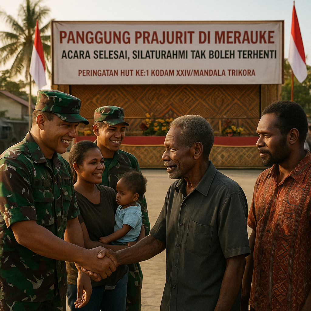 Panggung Prajurit di Merauke: Acara Selesai, Silaturahmi Tak Boleh Terhenti