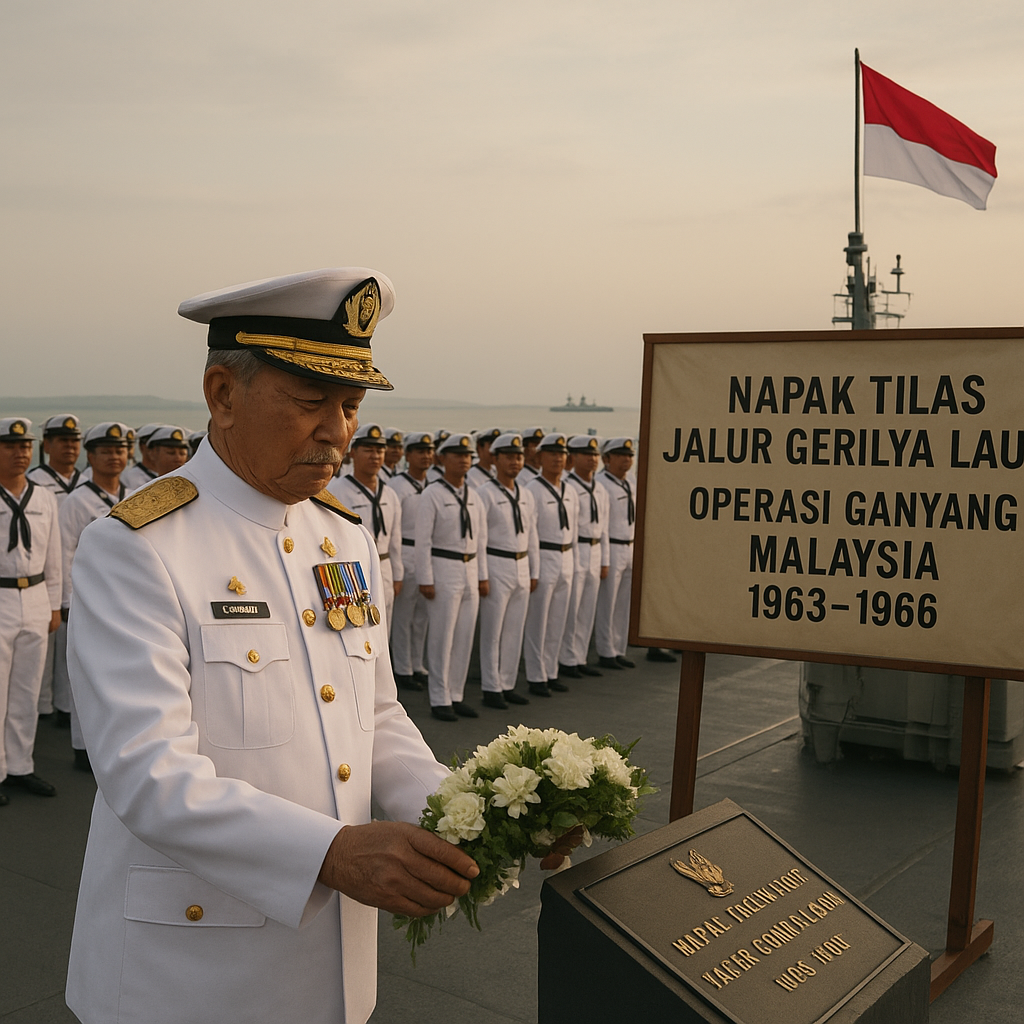 TNI AL Gelar Napak Tilas Jalur Gerilya Laut di Selat Malaka, Kenangan Operasi Ganyang Malaysia